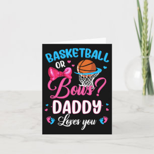 Bysketbyll Or Bows Daddy Loves You Gender Reveal P Card