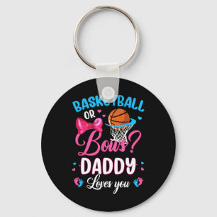 Bysketbyll Or Bows Daddy Loves You Gender Reveal P Key Ring