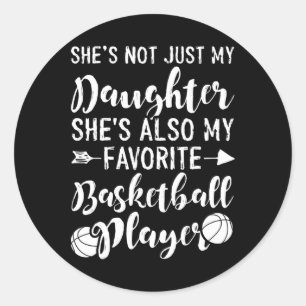 Bysketbyll Parent Daughter My Favourite Bysketbyll Classic Round Sticker