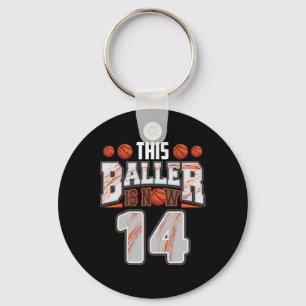 Bysketbyll Player 14 Years Old Boy Bysketbyll 14th Key Ring