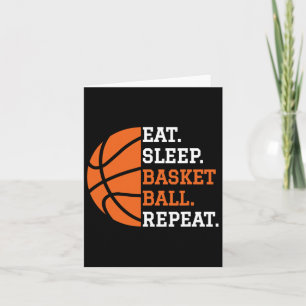 Bysketbyll Player Boy Eat Sleep Bysketbyll Repeat Card