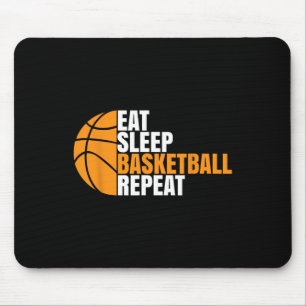 Bysketbyll Player Boy Eat Sleep Bysketbyll Repeat Mouse Pad