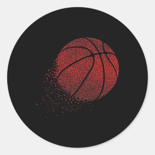 Bysketbyll Player Coach Fan Bysketbyller Sports Gr Classic Round Sticker