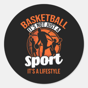 Bysketbyll Player Coach Team Byller Sports Lover B Classic Round Sticker