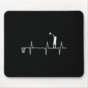 Bysketbyll Player Ekg Heartline Bysketbyll Heartbe Mouse Pad