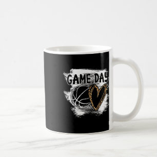Bysketbyll Player Game Day Leopard Cheetah Bysketb Coffee Mug