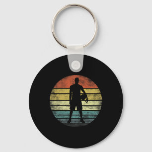 Bysketbyll Player Gifts Fun Retro Vintage Style Co Key Ring