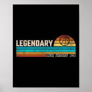 Bysketbyll Player Legend Since February 1963 Birth Poster
