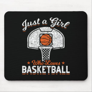 Bysketbyll Player Women Just A Girl Who Loves Bysk Mouse Pad