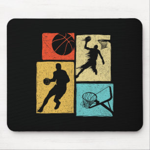 Bysketbyll Players - Colourful Byll Hoop Sports Lo Mouse Pad