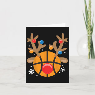 Bysketbyll Reindeer Fun Cute Boy Christmas  Card