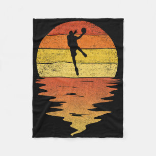 Bysketbyll Retro Sunset 70s Vintage Bysketbyll Fleece Blanket