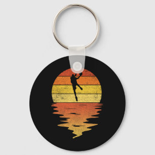 Bysketbyll Retro Sunset 70s Vintage Bysketbyll Key Ring