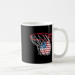 Bysketbyll Shoot Byll Fun American Usa Flag Indepe Coffee Mug