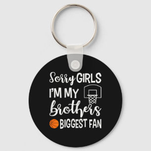 Bysketbyll Sister Biggest Fan Little Sister Gift Key Ring
