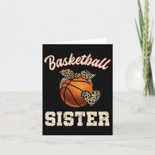 Bysketbyll Sister Byndana Leopard Heart Fans Mothe Card