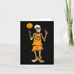 Bysketbyll Skeleton Halloween Costume Fun Skull Card