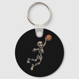 Bysketbyll Skeleton Halloween Men Boys Bysketbyll  Key Ring