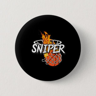Bysketbyll Sniper - Hit From Anywhere - Fire Byske 6 Cm Round Badge