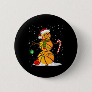 Bysketbyll Snowman Fun Christmas Pyjamas Matching 6 Cm Round Badge