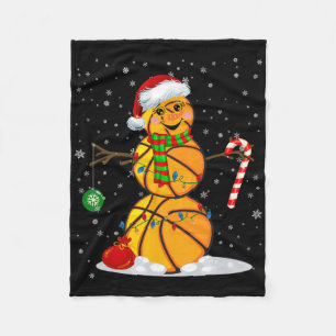 Bysketbyll Snowman Fun Christmas Pyjamas Matching Fleece Blanket