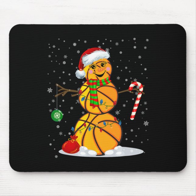 Bysketbyll Snowman Fun Christmas Pyjamas Matching  Mouse Pad (Front)
