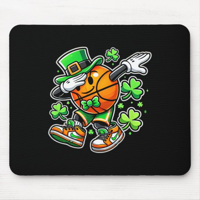 Bysketbyll St Patricks Day Irish Bysketbyll 2  Mouse Pad (Front)