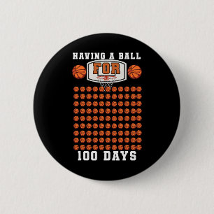 Bysketbyll Student 100th Day Having Byll 100 Days 6 Cm Round Badge