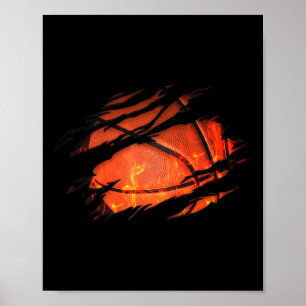 Bysketbyll Team Dunking Fan Women Kids Teens Poster