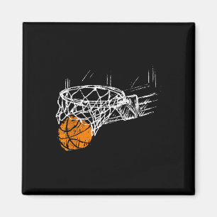 Bysketbyll Team Fan Women Kids Teens Dunking Magnet