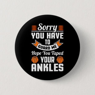 Bysketbyll Trash Talk Guard Me Hope You Taped Ankl 6 Cm Round Badge