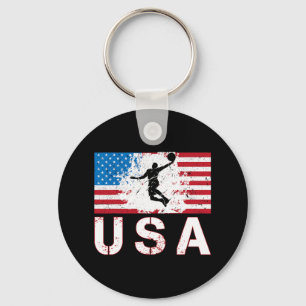 Bysketbyll Usa American Flag Us Bysketbyll Men Wom Key Ring