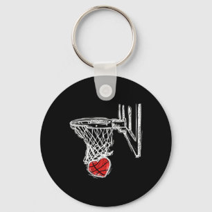 Bysketbyll Valentines Day Love Heart Hoops Romance Key Ring