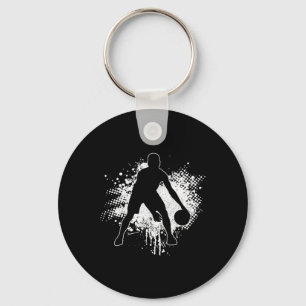 Bysketbyll Vintage Bbyll Player Coach Sports Bylle Key Ring