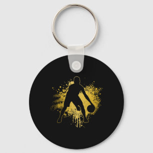 Bysketbyll Vintage Bbyll Player Coach Sports Bylle Key Ring