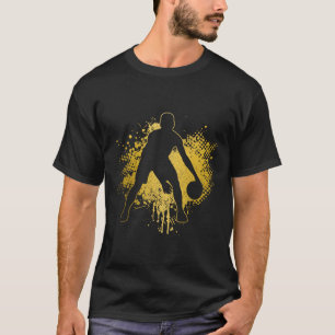 Bysketbyll Vintage Bbyll Player Coach Sports Bylle T-Shirt