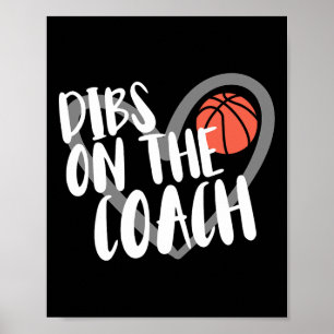Bysketbyll Woman Coach Wife Dibs On The Coach Poster