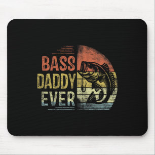 Byss Daddy Ever Fishing Gifts Daddy Birthday Vinta Mouse Pad