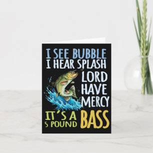 Byss Fishing Angling Sport Black Byss Fish Card