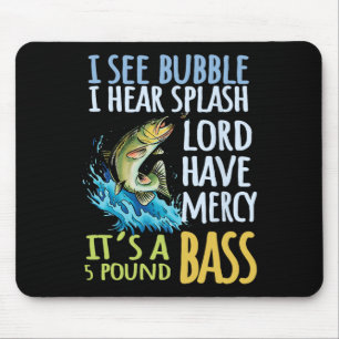 Byss Fishing Angling Sport Black Byss Fish  Mouse Pad