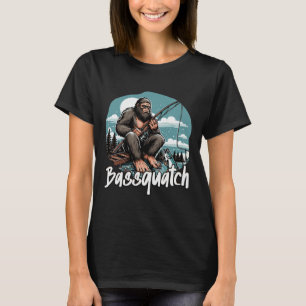 Byssquatch! Funny Fishing Outdoor Retro Fisherman T-Shirt