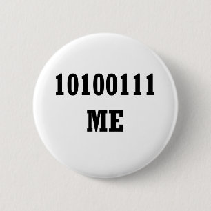 Byte me 6 cm round badge