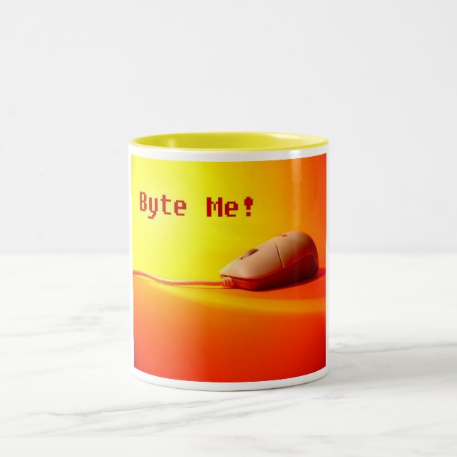 Byte Me Two-Tone Coffee Mug (Center)
