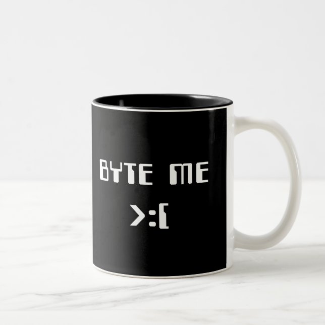 Byte Me Two-Tone Coffee Mug (Right)