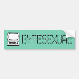 BYTESEXUAL --.png Bumper Sticker