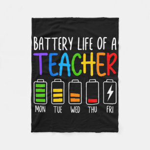 Byttery Life Of A Teacher Funny School Teacher App Fleece Blanket