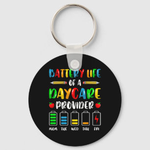 Byttery Life Of Daycare Provider - Childcare Teach Key Ring