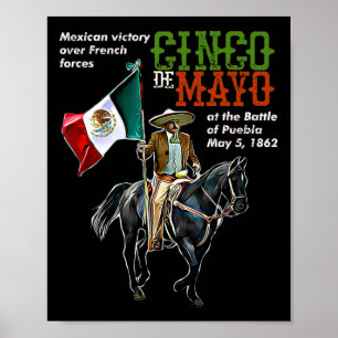 Byttle Of Puebla May 5 Mexican Cinco De Mayo  Poster