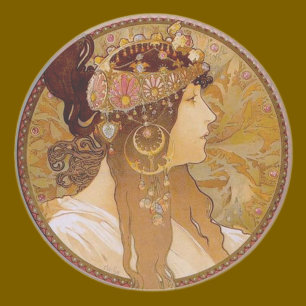 Byzantine Brunette, Mucha Coaster