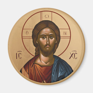 Byzantine Christian Orthodox Icons: Jesus Christ Magnet